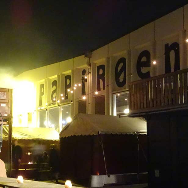 Street food market, Copenhagen - diverse cuisines and communal tables bring an old industrial site to life.